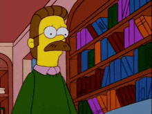 Ned Flanders Fainting GIF