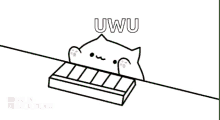 uwu cat piano music tiles tapping