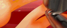 a close up of a person 's torso with a red background
