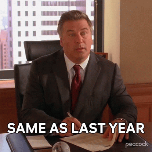 Same As Last Year Jack Donaghy GIF - Same As Last Year Jack Donaghy 30rock GIFs