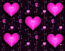 Pink Hearts Love Day GIF