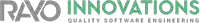 a logo for rayo innovations quality software engineering is shown