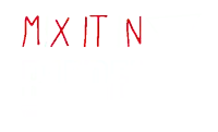 a white background with red letters that say mxitn