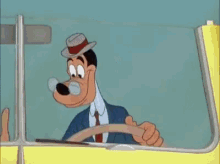 Goofy Cartoon GIF - Goofy Cartoon Driving GIFs