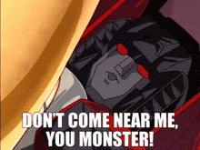 Transformers Starscream GIF - Transformers Starscream Dont Come Near Me You Monster GIFs
