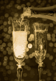 Happy New Year Champagne GIF