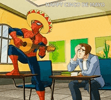 Cinco De Mayo Spiderman GIF - Cinco De Mayo Spiderman GIFs
