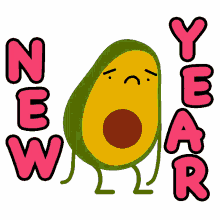 new year new you fresh start avocado dancing party