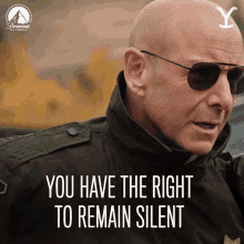 You Have The Right To Remain Silent Sheriff Donnie Haskell GIF