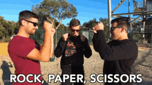 Rock Paper Scissors Who Will Be First GIF - Rock Paper Scissors Who Will Be First Childs Game GIFs