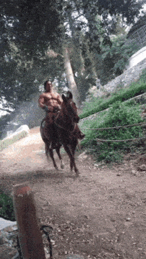 Mike O Hearn on horseback GIF