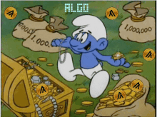 Gold Cryptocurrency GIF - Gold Cryptocurrency Smurf GIFs