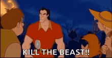 Beauty And The Beast Kill GIF - Beauty And The Beast Kill Gaston GIFs