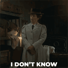 I Dont Know Winifred Pink GIF - I Dont Know Winifred Pink Murdoch Mysteries GIFs