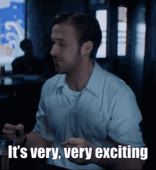 Exciting Ryan Gosling GIF - Exciting Ryan Gosling La La Land GIFs