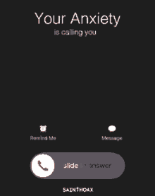 Anxiety Calling GIF - Anxiety Calling Your Anxiety Is Calling You GIFs