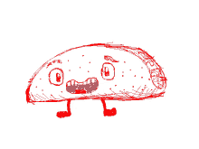 taco wink drawing food