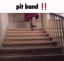 Pit Band Stairs Fall GIF - Pit Band Stairs Fall Fall GIFs