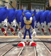 Sonic The Hedgehog Sonic Generations GIF - Sonic The Hedgehog Sonic Generations Sonic And His Backup Dancers GIFs