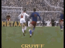 cruyff johan cruyff ajax dribble chip