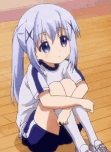 Dance Anime GIF - Dance Anime Knee Hug GIFs