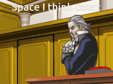 Space I Think Court GIF - Space I Think Court Ace Attorney GIFs