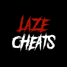 a black background with the words laze cheats in white