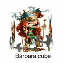 rayman legends barbara pandam cube barbara cube