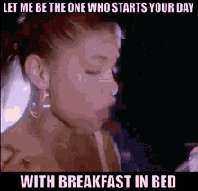 Brenda K Starr Breakfast In Bed GIF - Brenda K Starr Breakfast In Bed Let Me Be The One GIFs