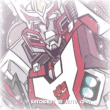 a drawing of a robot with the name ratchdrift de jetto on it