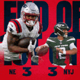 a poster for the patriots and new york jets