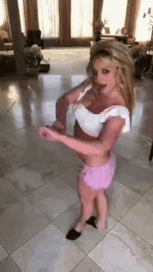 Britney Twirling GIF
