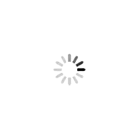 a black and white loading symbol on a white background .