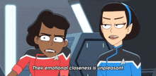 Their Emotional Closeness Is Unpleasant Ensign Mariner GIF