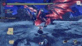 a screenshot of a video game with a monster named minddias