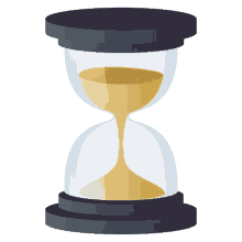 hourglass not done objects joypixels sandglass time is running
