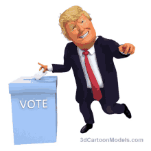 Donald Trump Vote GIF - Donald Trump Vote Ballot GIFs