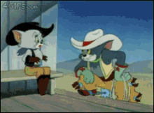 Tom Jerry GIF - Tom Jerry Cowboy GIFs