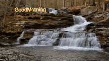 good morning nature waterfalls