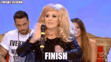 Tina Cipollari Finish GIF - Tina Cipollari Finish Stage GIFs