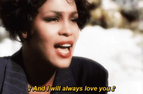 Always Gif Whitney Houston Love You I Will Always Love You Descobrir E Compartilhar Gifs