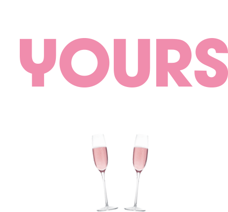 Yours Champagne Sticker - Yours Champagne Bubbel Stickers