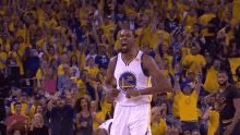 golden state warriors basketball kevin durant shouting