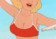 Luanne Water Skiing - King Of The Hill GIF - Boobs Water Ski Bouncing Boobs GIFs