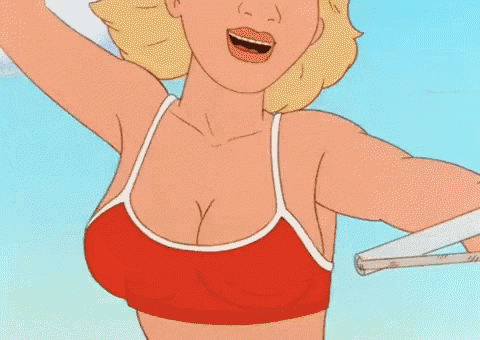 Luanne Water Skiing - King Of The Hill GIF - Boobs Water Ski