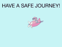 have a safe journey fly take care
