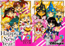 sailo moon happy new year anime sailor team