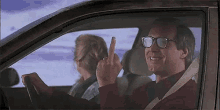 clark griswold christmas vacation middle finger flipping the bird