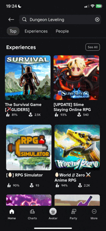 a screenshot of a game called survival on a phone