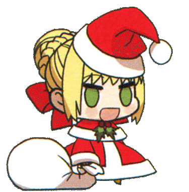 Anime Saber Sticker - Anime Saber Christmas Stickers